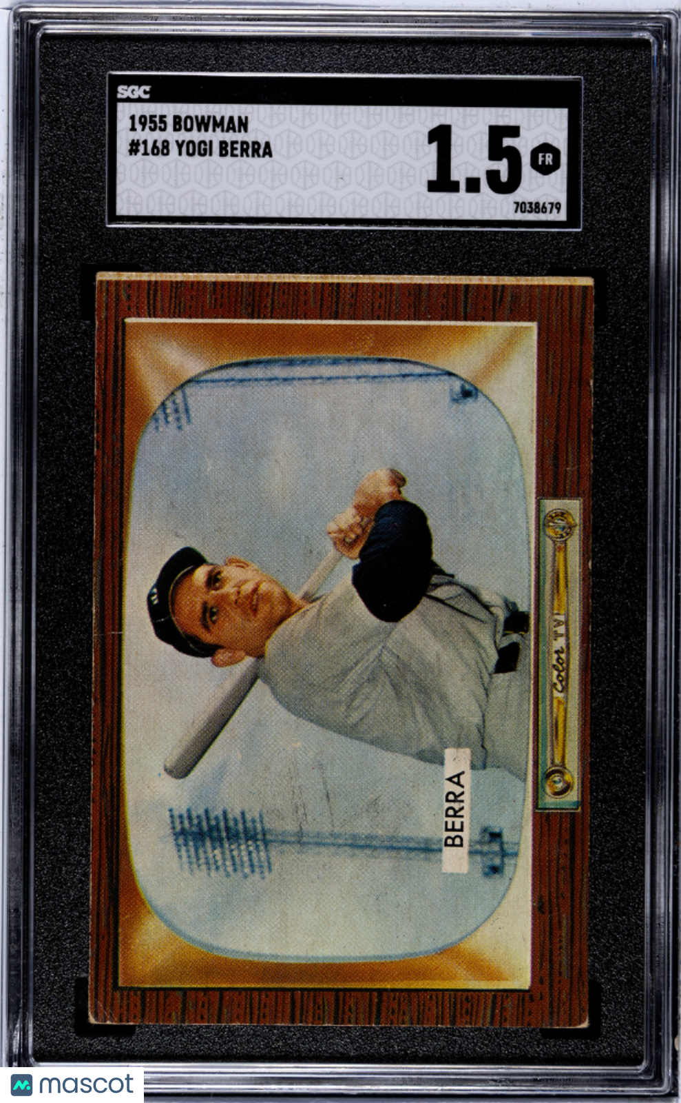 1955 Bowman Yogi Berra #168 SGC 1.5