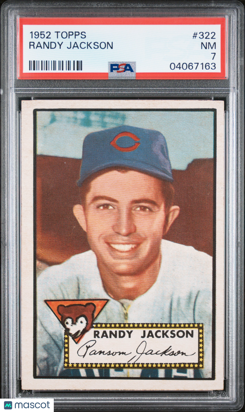 1952 Topps Randy Jackson #322 PSA 7