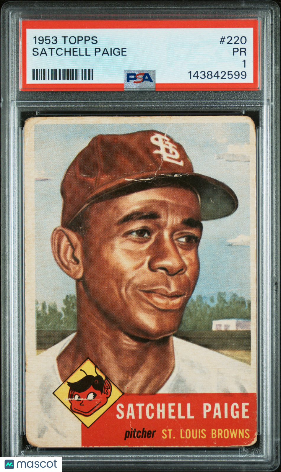 1953 Topps Satchell Paige #220 PSA 1