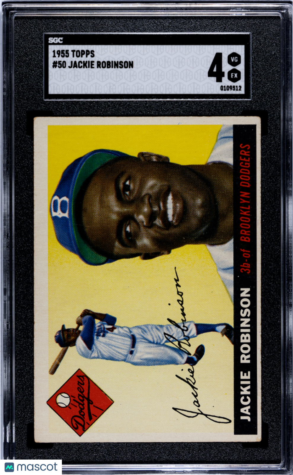 1955 Topps Jackie Robinson #50 SGC 4