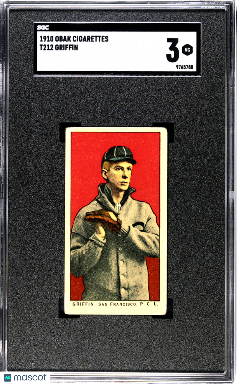 1910 Obak Cigarettes T212 (T212) Griffin SGC 3