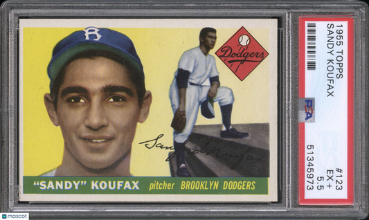 1955 Topps Sandy Koufax #123 PSA 5.5