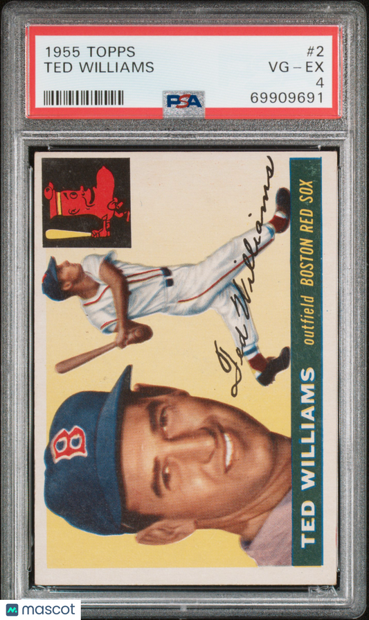1955 Topps Ted Williams #2 PSA 4