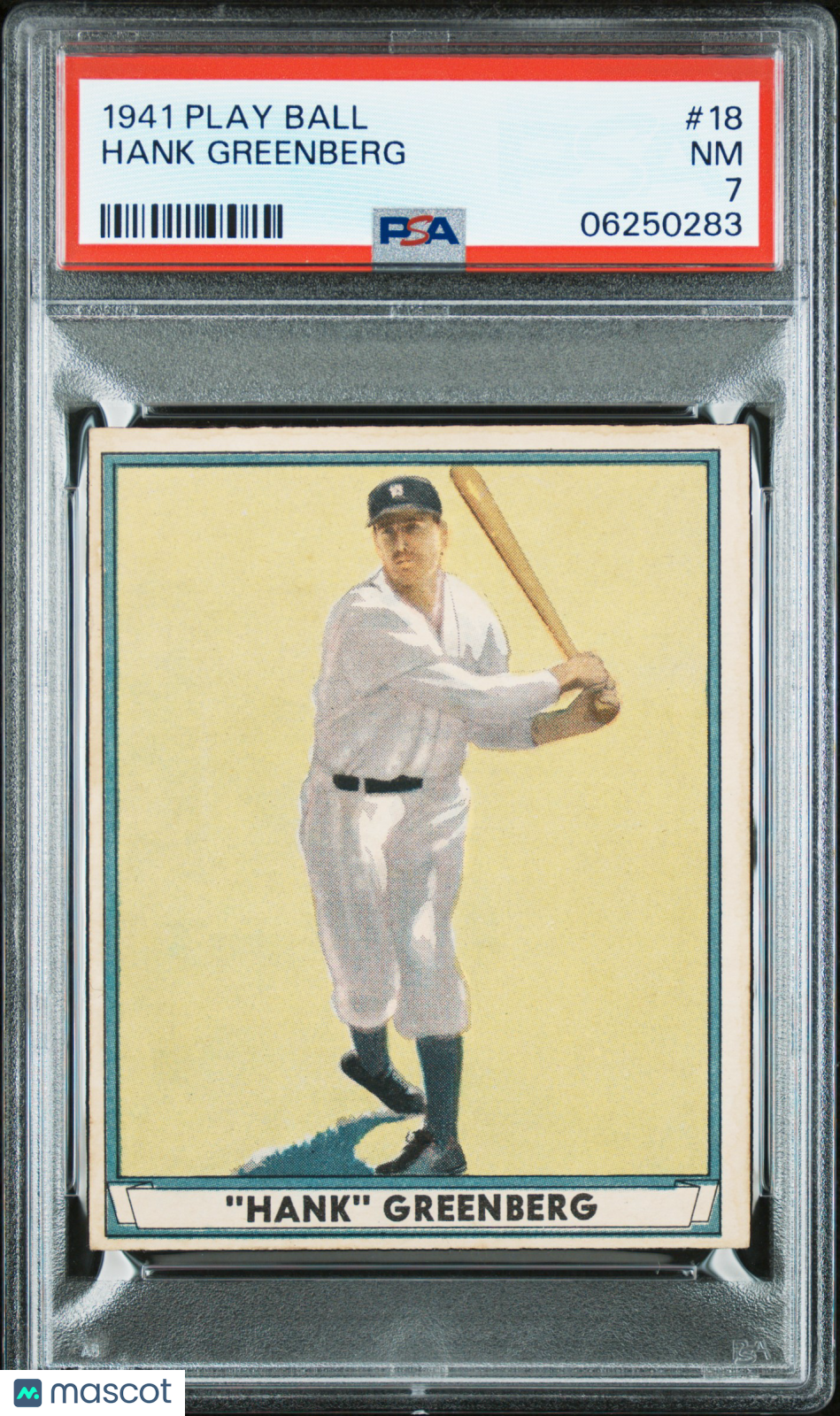 1941 Play Ball Hank Greenberg #18 PSA 7