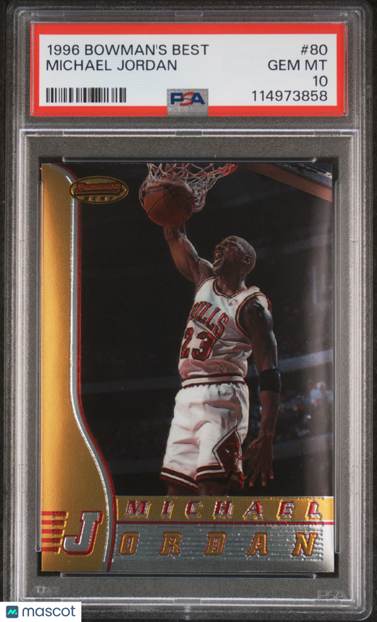 1996 Bowman's Best Michael Jordan #80 PSA 10