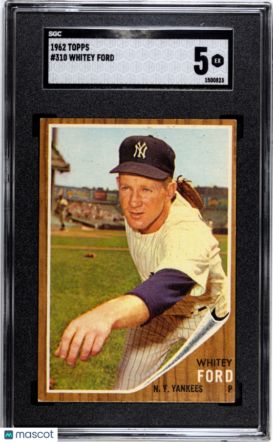 1962 Topps Whitey Ford #310 SGC 5