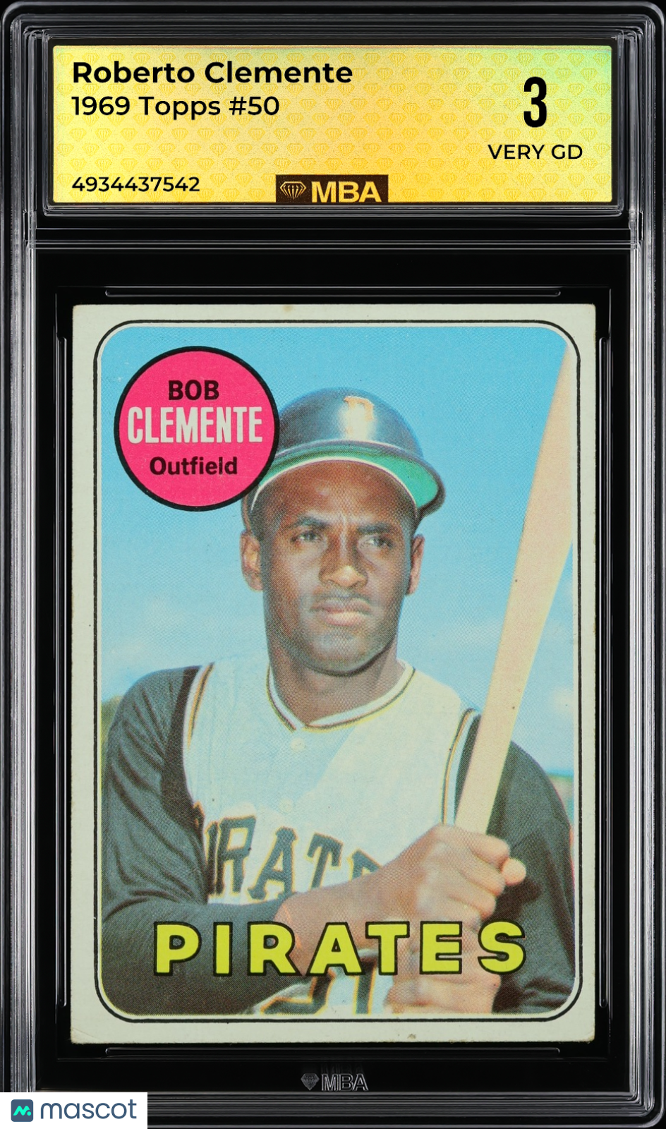 1969 Topps Roberto Clemente #50 MBA 3
