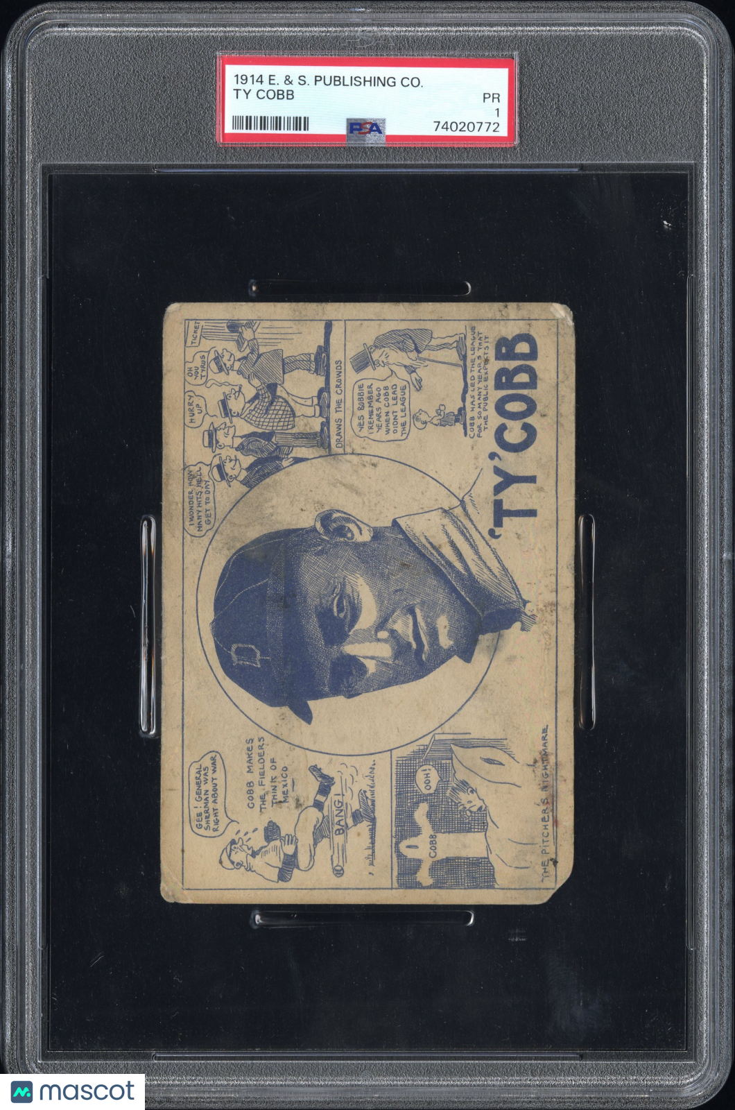 1914 E. & S. Publishing Co. Ty Cobb PSA 1