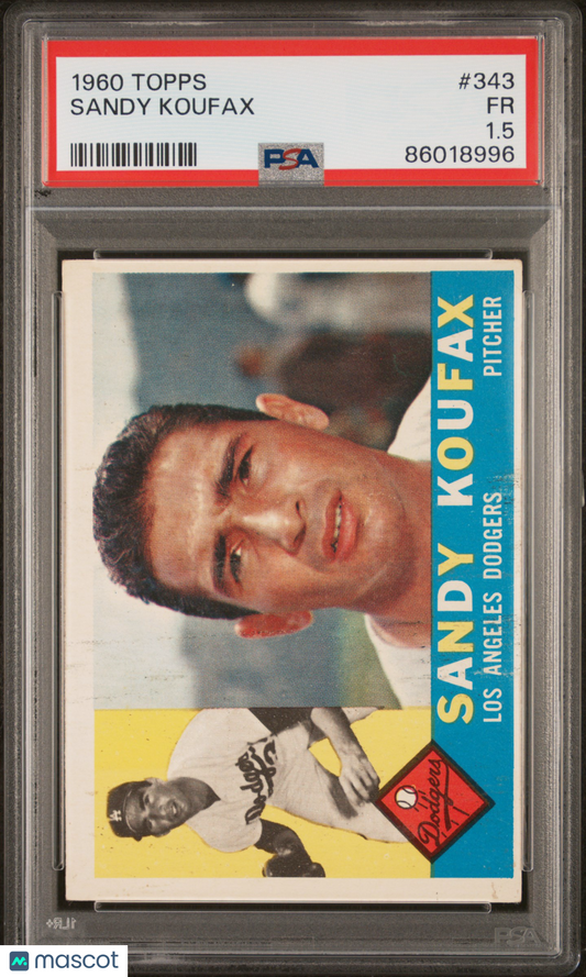 1960 Topps Sandy Koufax #343 PSA 1.5