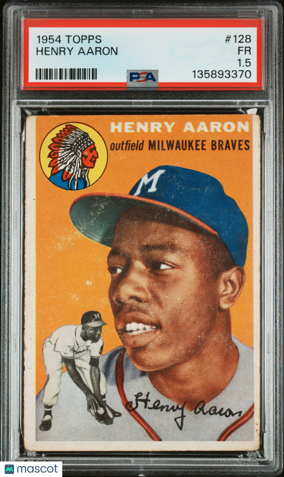 1954 Topps Henry Aaron #128 PSA 1.5