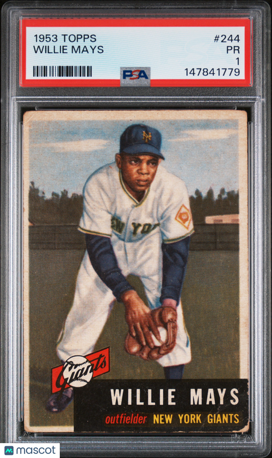 1953 Topps Willie Mays #244 PSA 1