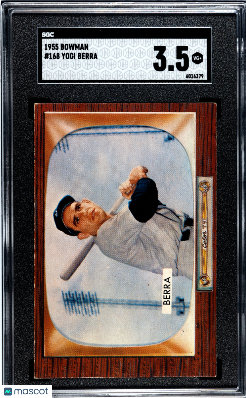 1955 Bowman Yogi Berra #168 SGC 3.5