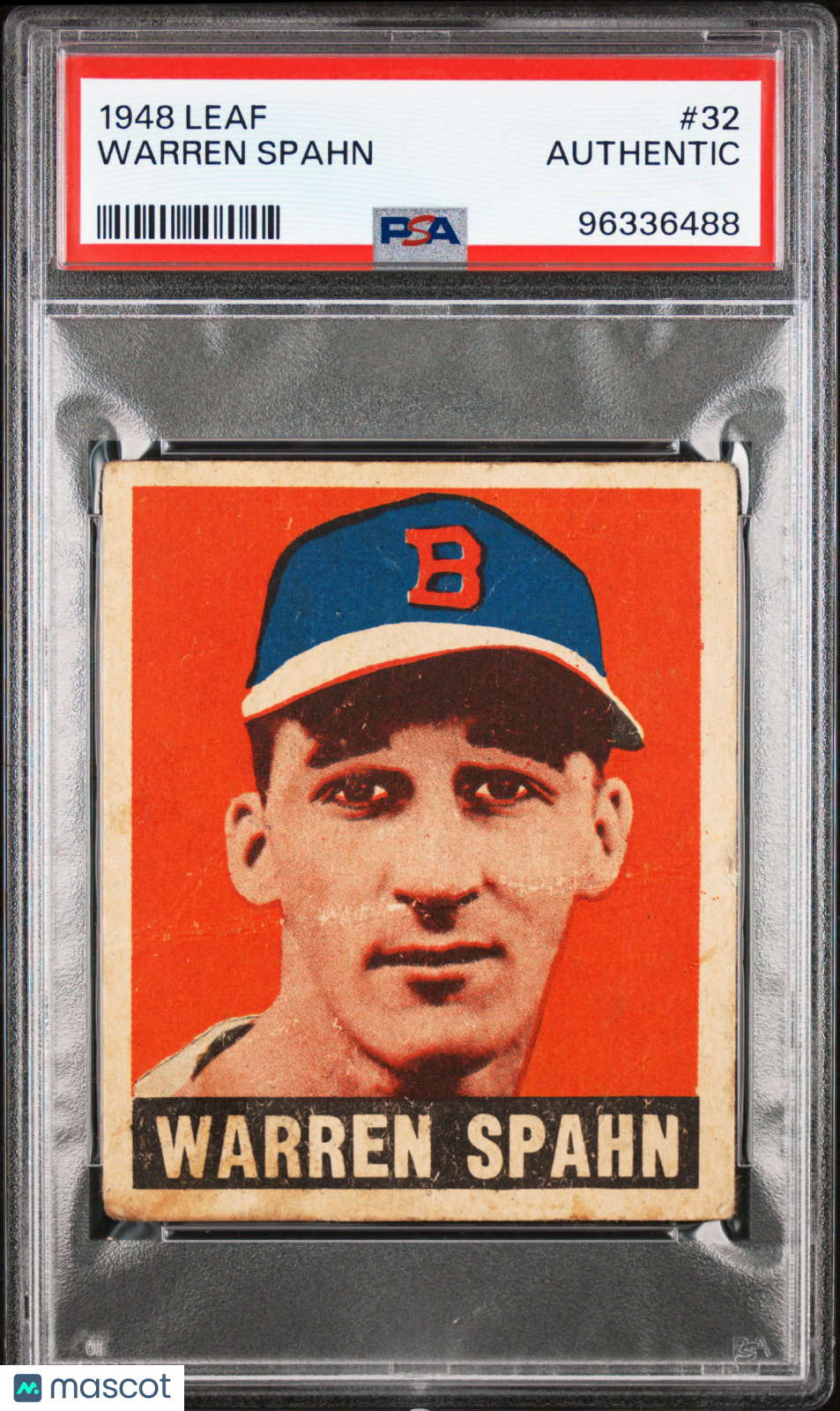 1948 Leaf Warren Spahn #32 PSA A