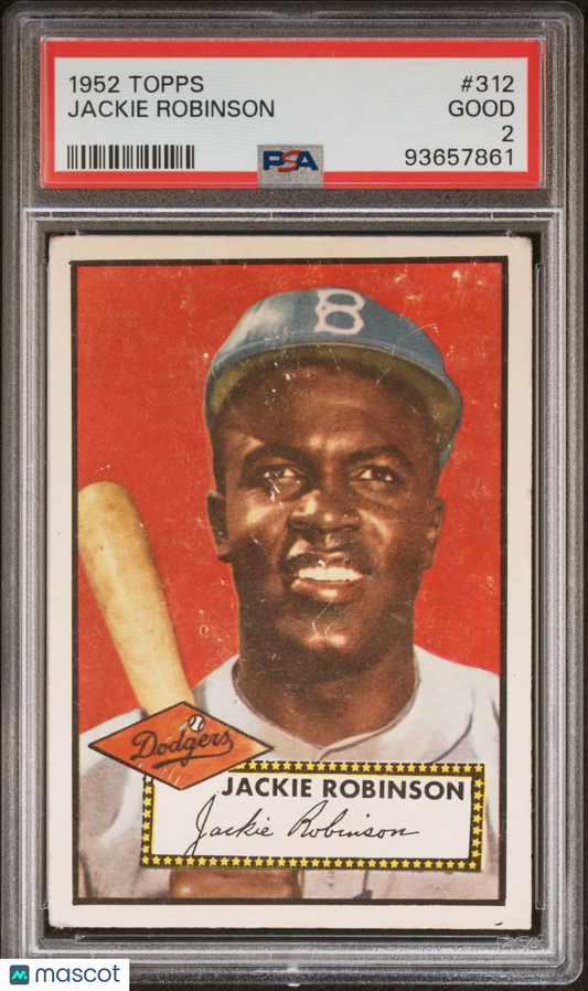 1952 Topps Jackie Robinson #312 PSA 2