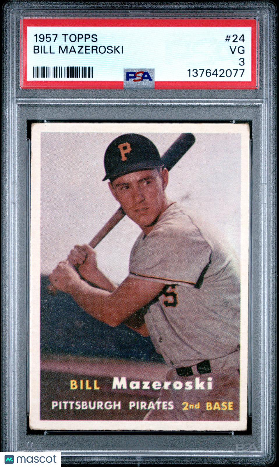 1957 Topps Bill Mazeroski #24 PSA 3