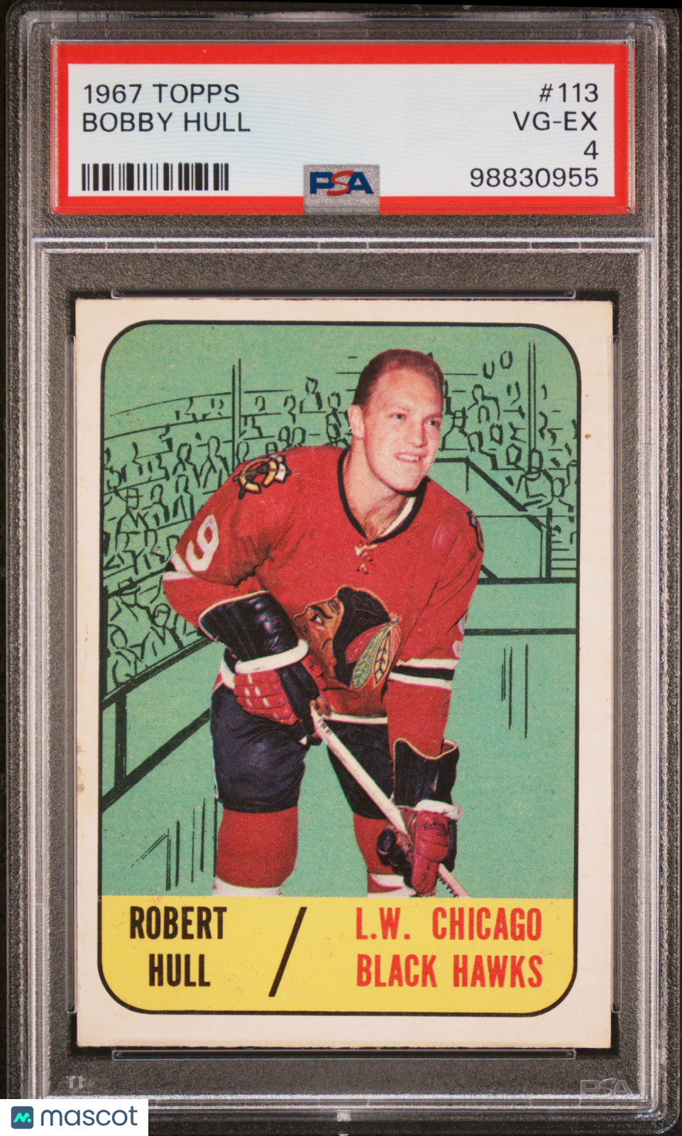 1967 Topps Bobby Hull #113 PSA 4