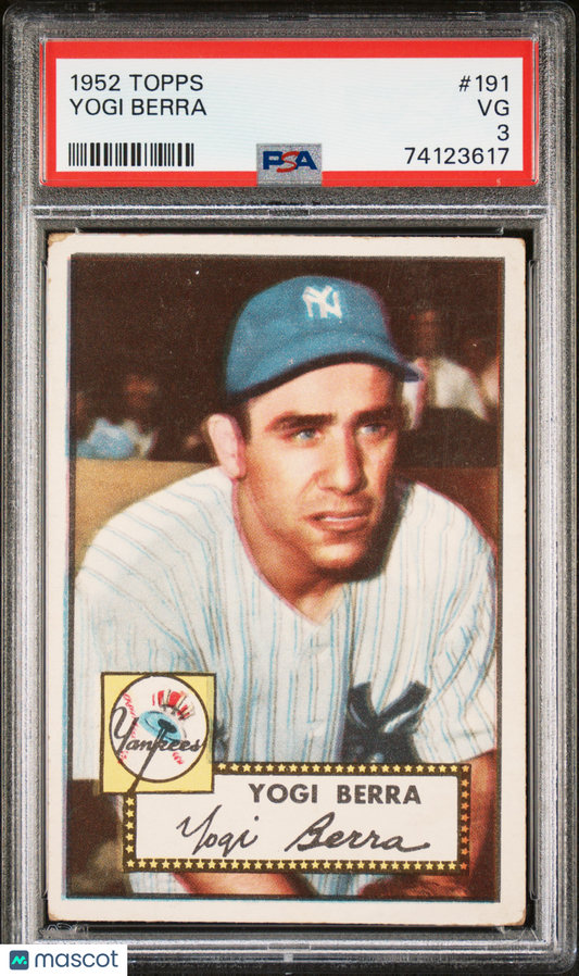 1952 Topps Yogi Berra #191 PSA 3