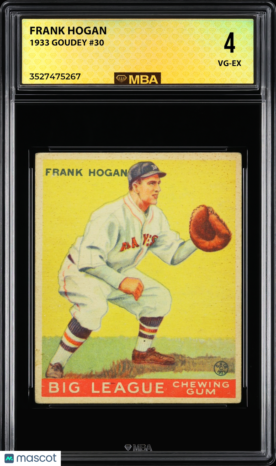 1933 Goudey Frank Hogan #30 MBA 4