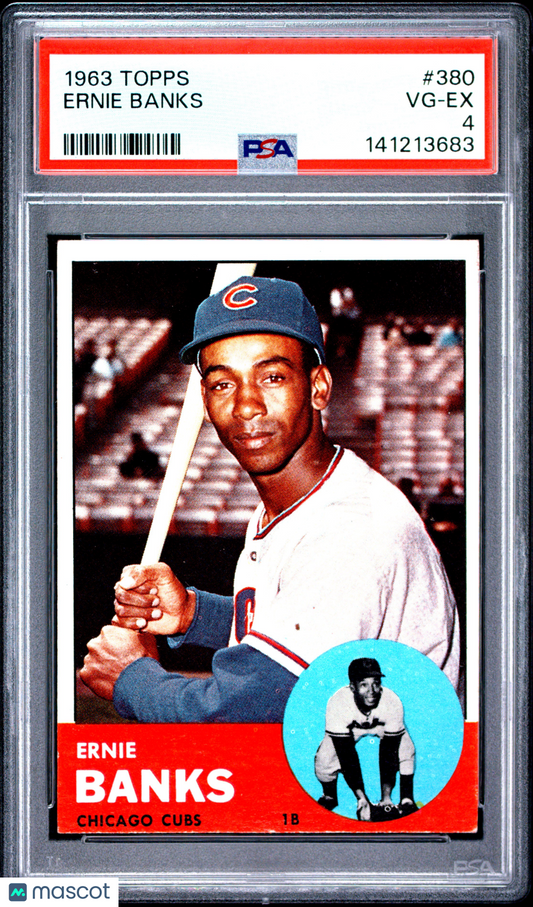 1963 Topps Ernie Banks #380 PSA 4