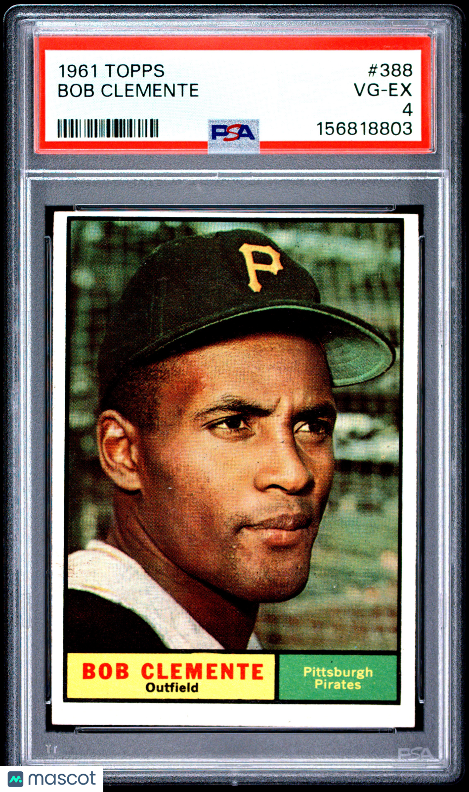 1961 Topps Bob Clemente #388 PSA 4