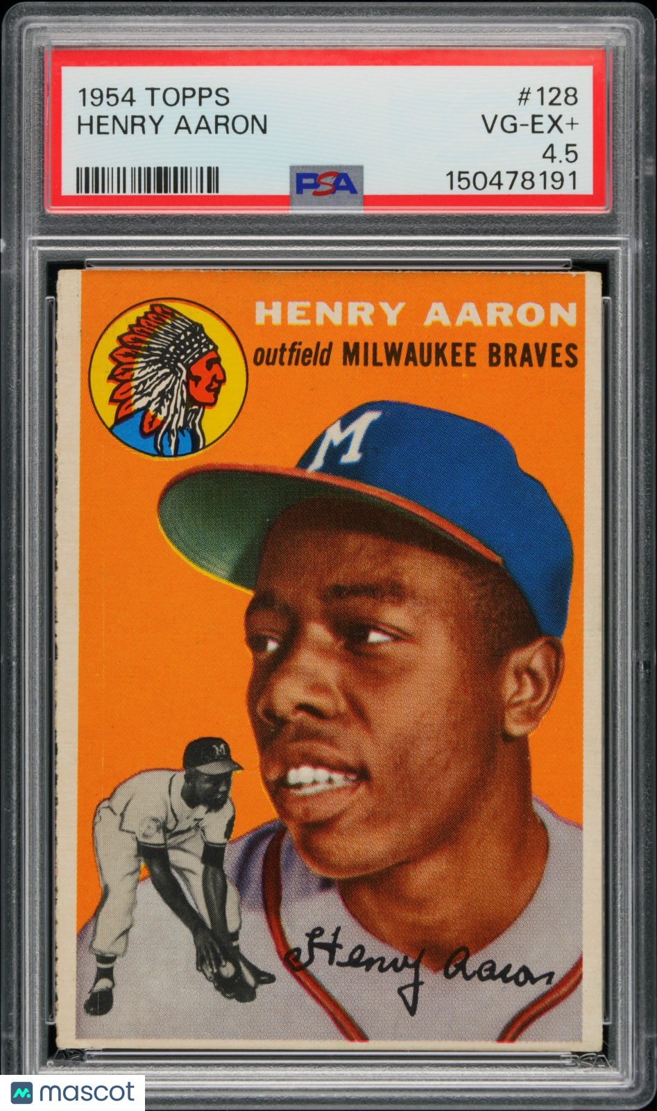 1954 Topps Henry Aaron #128 PSA 4.5
