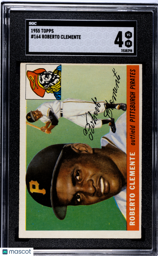 1955 Topps Roberto Clemente #164 SGC 4