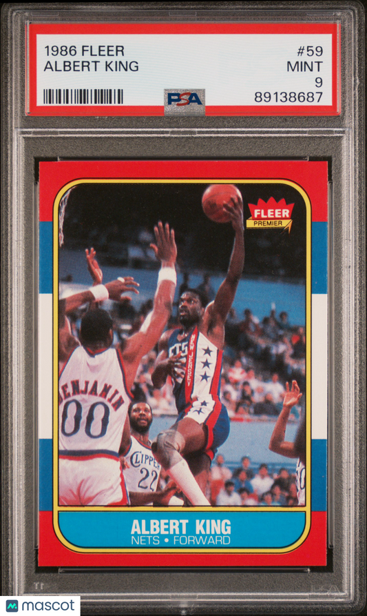 1986 Fleer Albert King #59 PSA 9