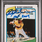 1980 Topps Rickey Henderson #482 PSA 5 Auto 10