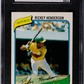 1980 Topps Rickey Henderson #482 SGC 8