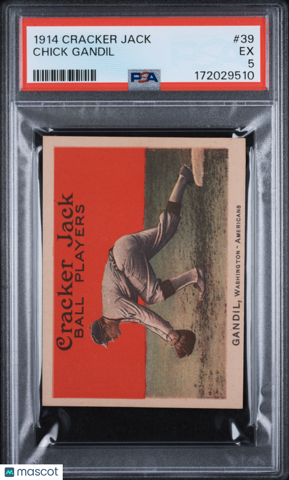 1914 Cracker Jack Chick Gandil #39 PSA 5