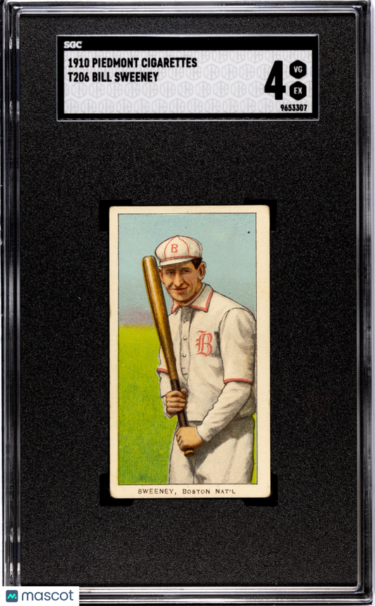 1910 Piedmont Cigarettes (T206) Bill Sweeney SGC 4