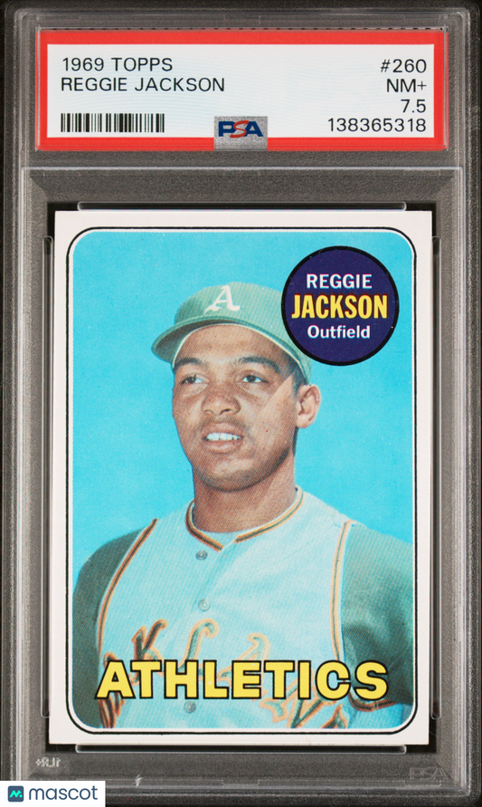 1969 Topps Reggie Jackson #260 PSA 7.5