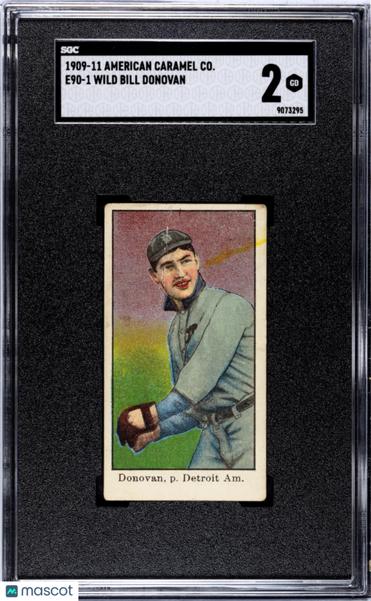 1909 American Caramel Co. (E90-1) Wild Bill Donovan SGC 2