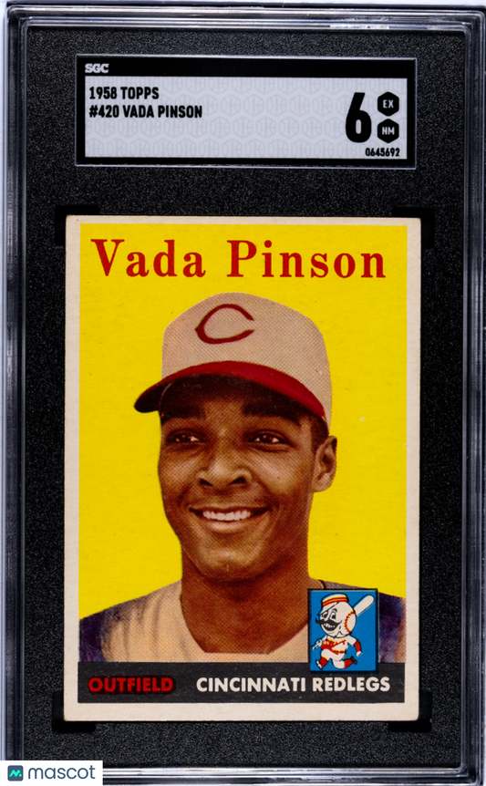 1958 Topps Vada Pinson #420 SGC 6