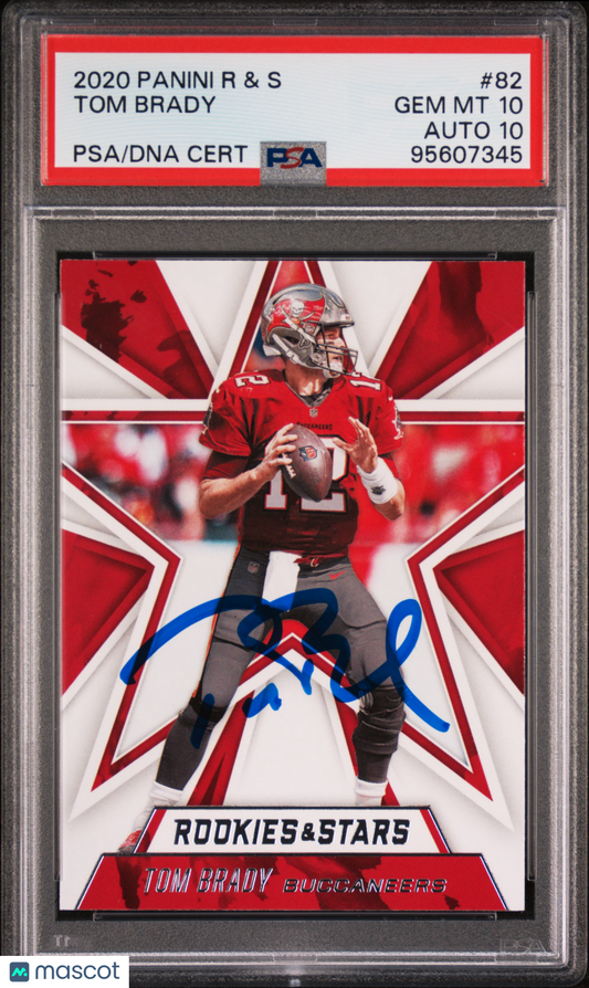 2020 Panini Rookies & Stars Tom Brady #82 PSA 10 Auto 10