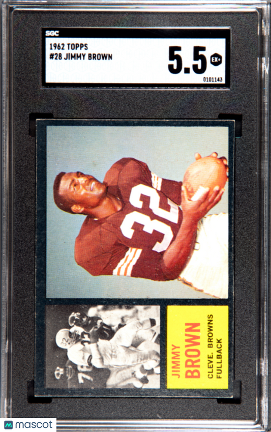1962 Topps Jimmy Brown #28 SGC 5.5