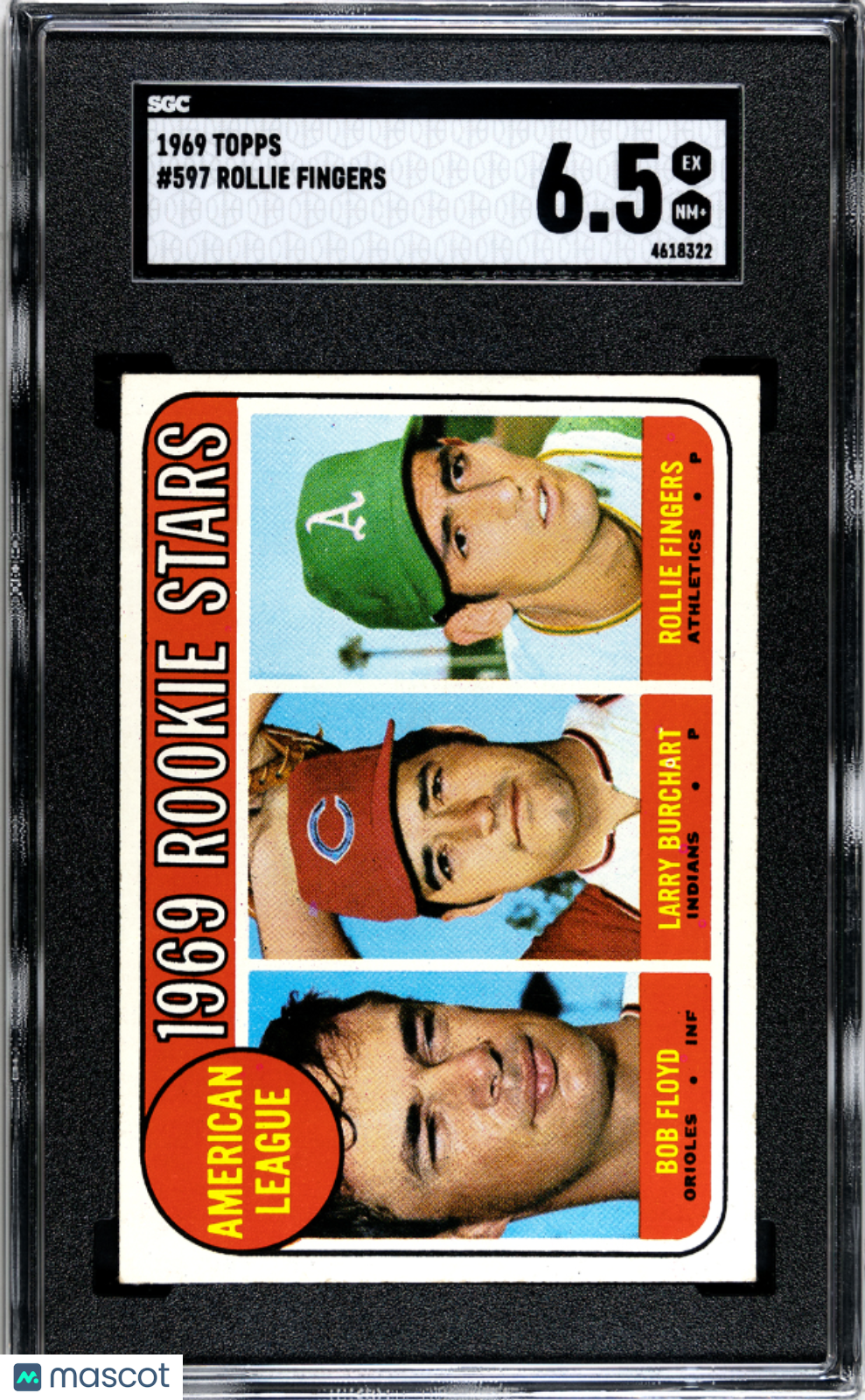 1969 Topps Rollie Fingers #597 SGC 6.5