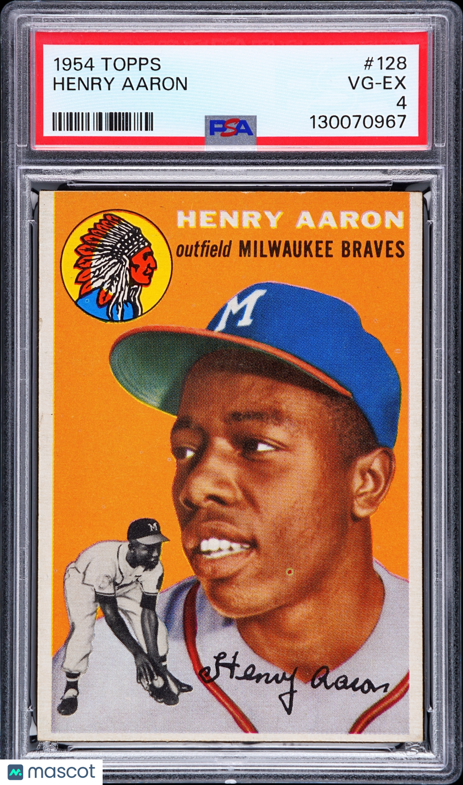 1954 Topps Henry Aaron #128 PSA 4