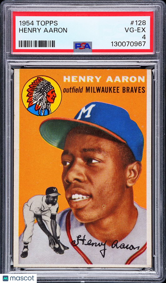 1954 Topps Henry Aaron #128 PSA 4