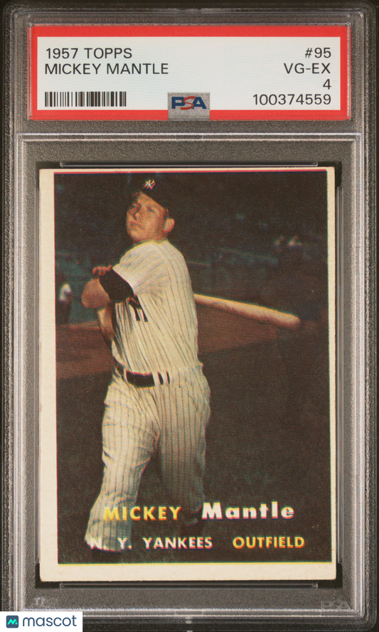1957 Topps Mickey Mantle #95 PSA 4