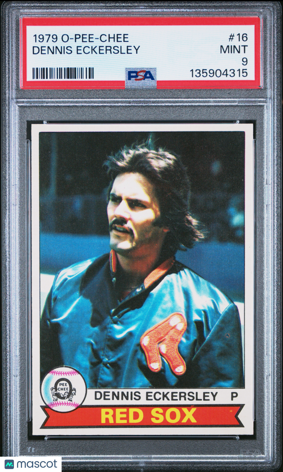 1979 O-Pee-Chee Dennis Eckersley #16 PSA 9