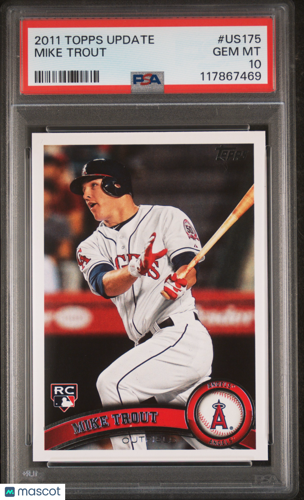 2011 Topps Update Mike Trout #US175 PSA 10