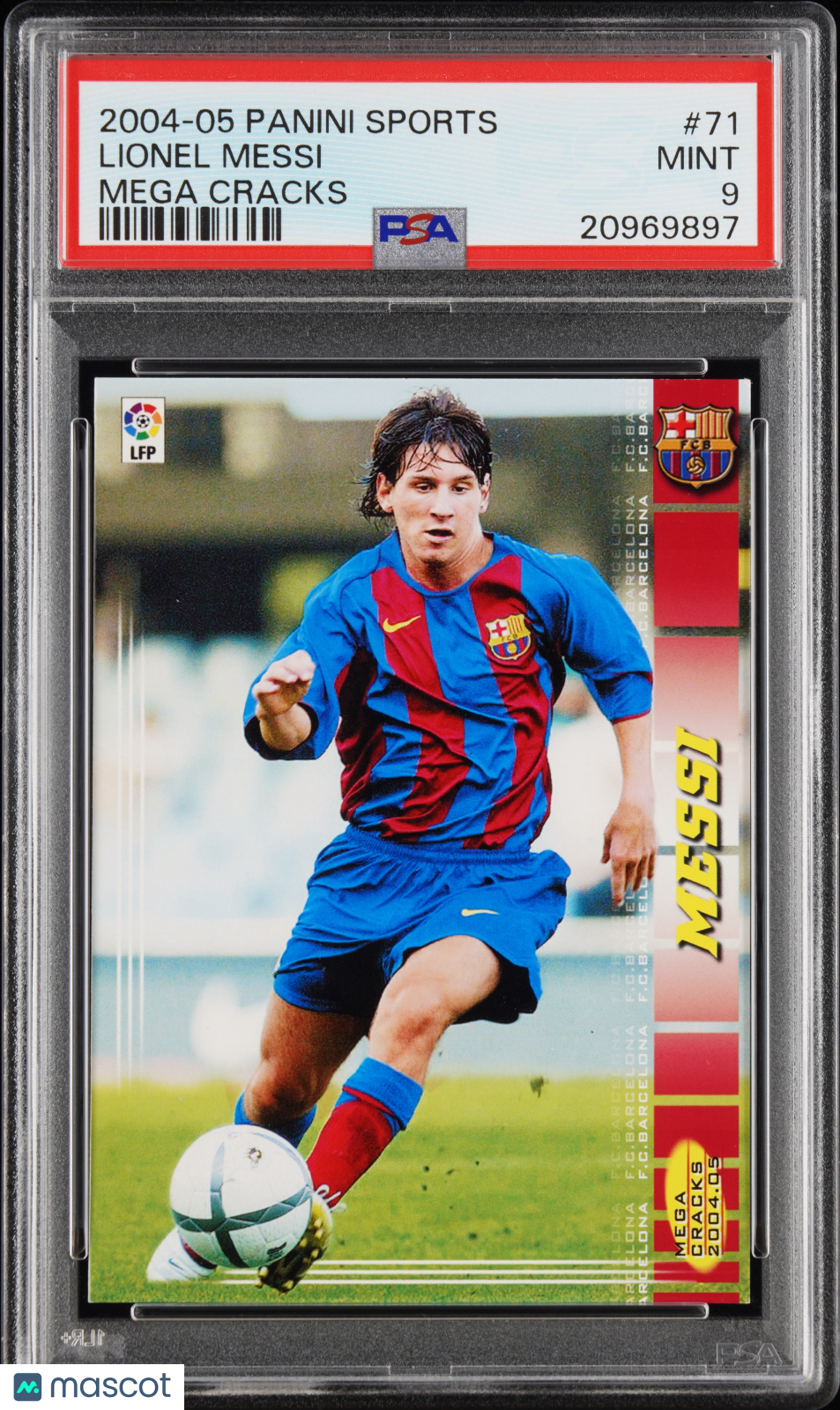 2004-05 Panini Sports Mega Cracks Lionel Messi #71 PSA 9