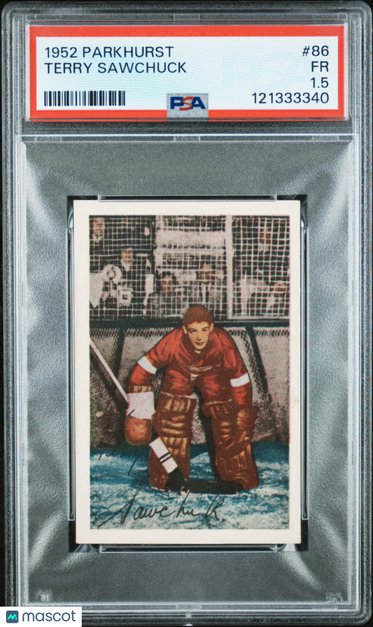 1952 Parkhurst Terry Sawchuck #86 PSA 1.5