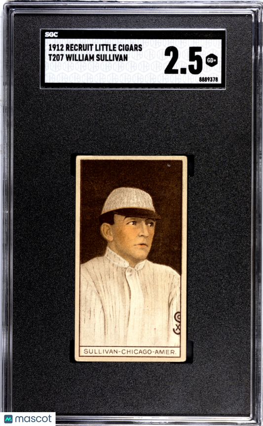 1912 Recruit Little Cigars (T207) William Sullivan SGC 2.5