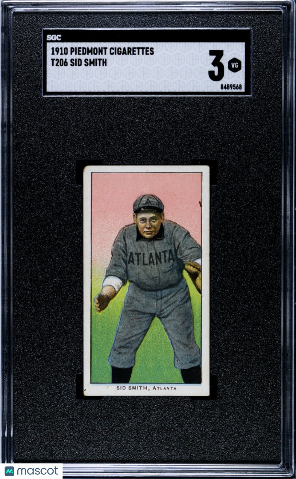 1910 Piedmont Cigarettes (T206) Sid Smith SGC 3