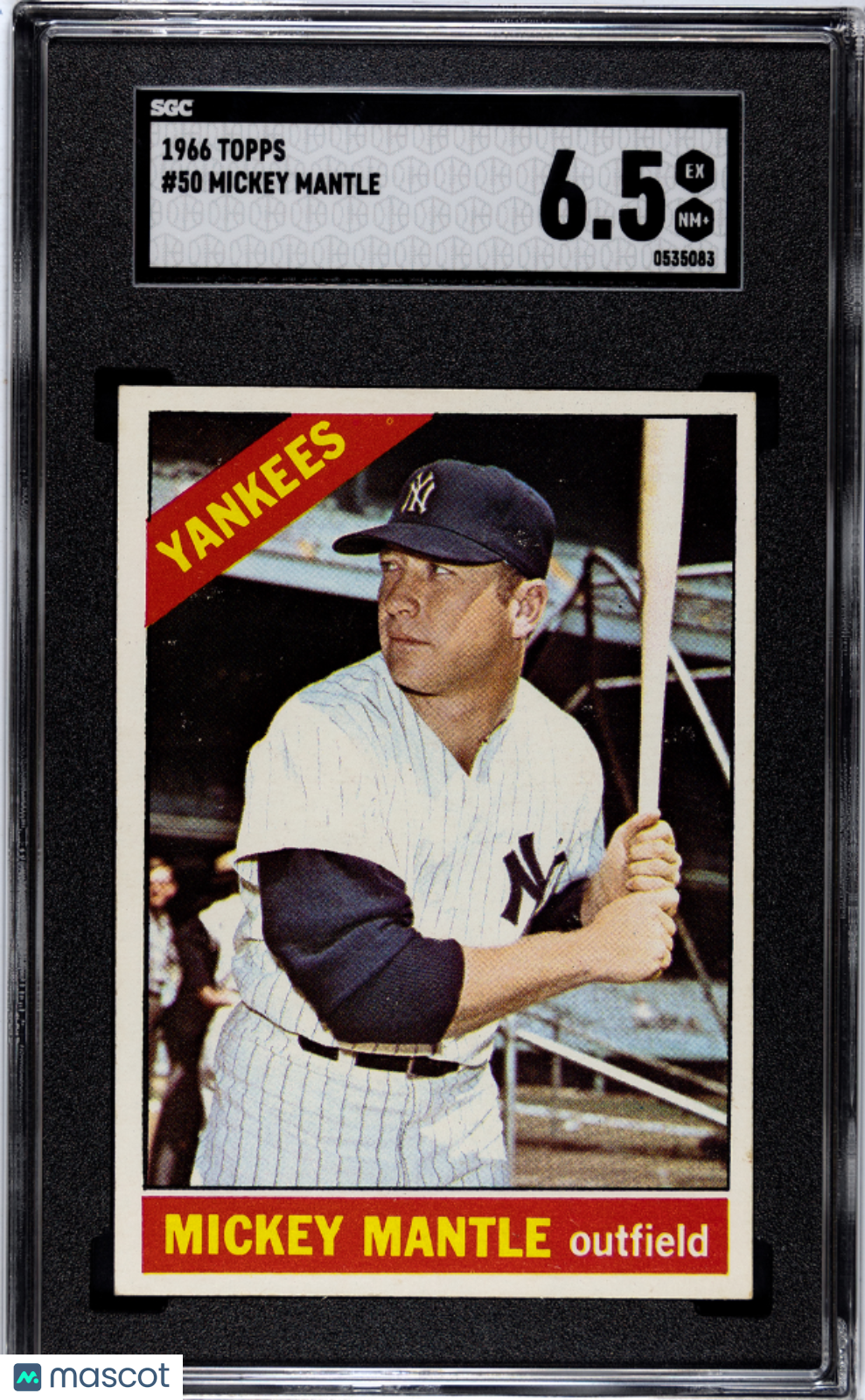 1966 Topps Mickey Mantle #50 SGC 6.5