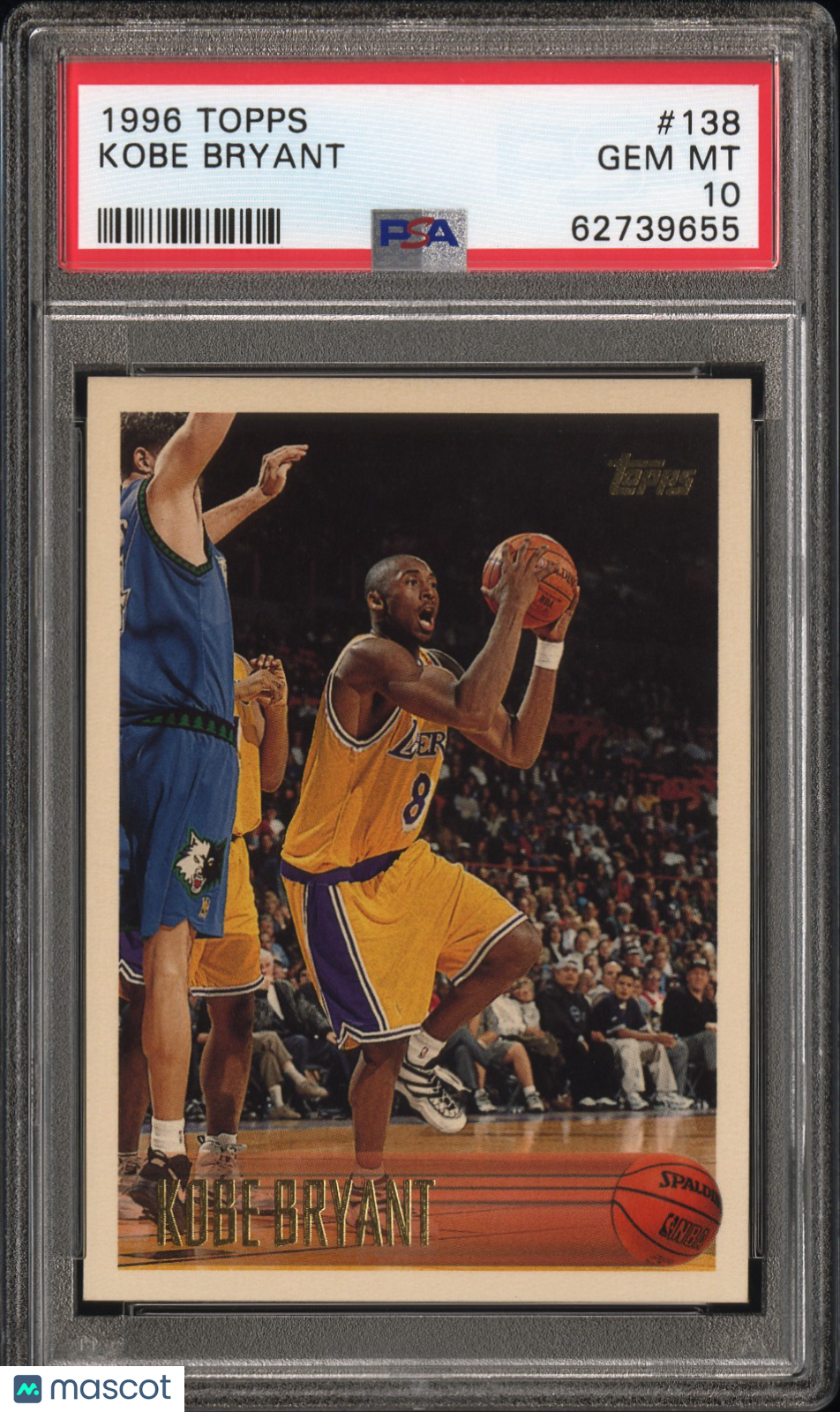 1996 Topps Kobe Bryant #138 PSA 10