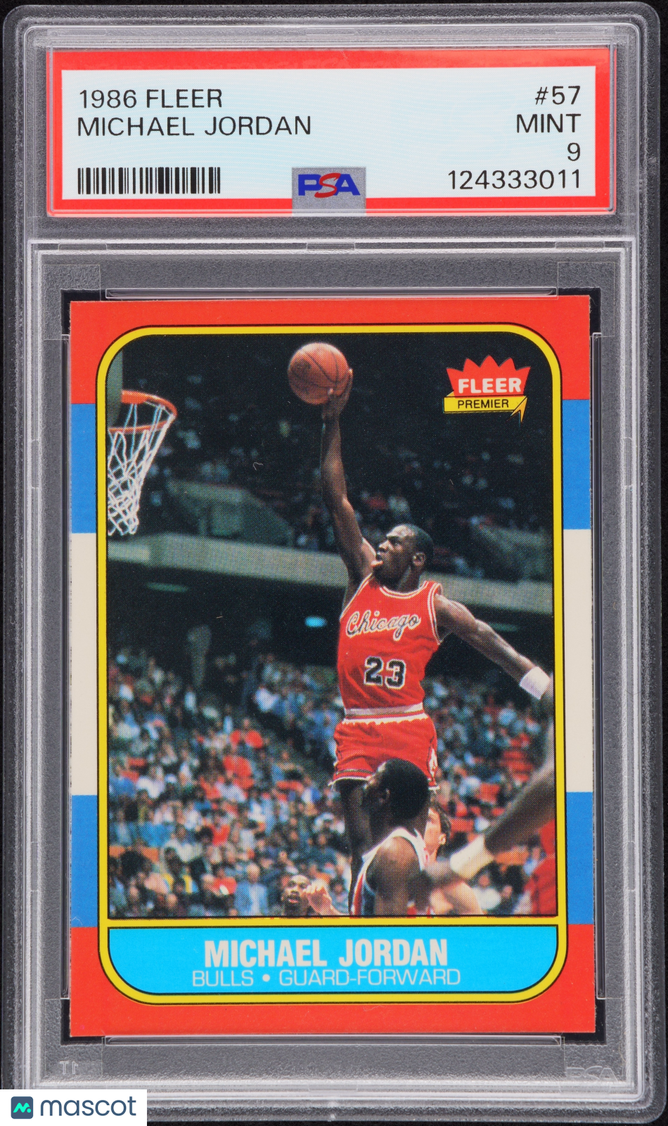 1986 Fleer Michael Jordan #57 PSA 9
