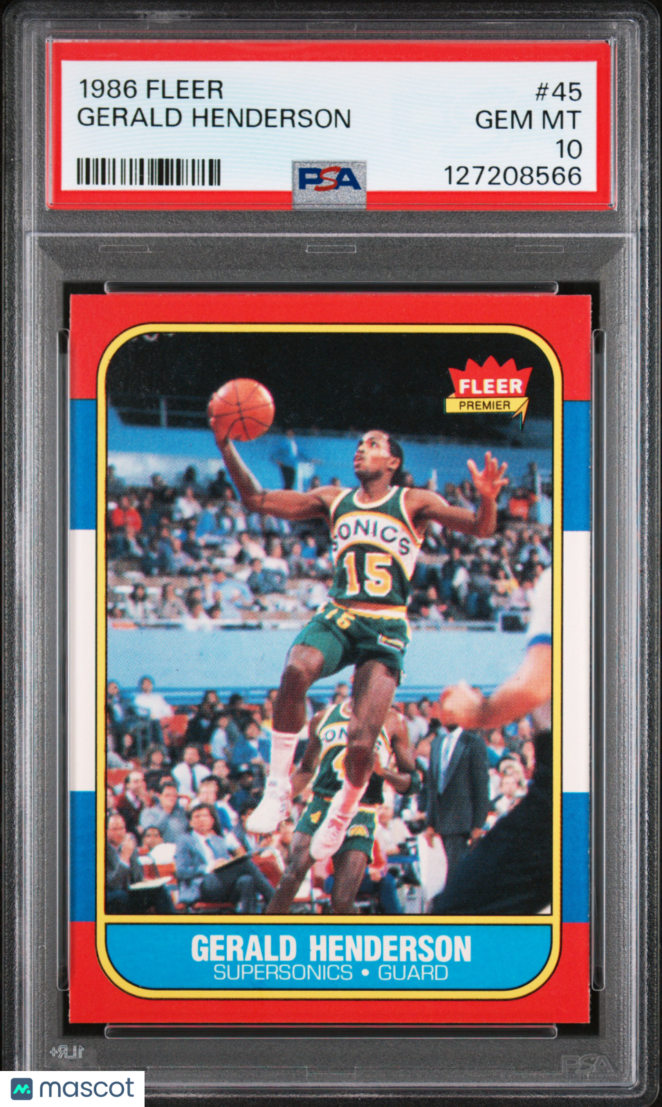 1986 Fleer Gerald Henderson #45 PSA 10
